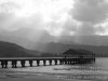 Hanalei Pier with Mountains 1596